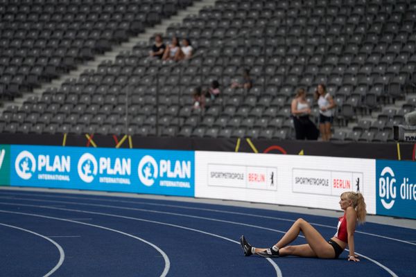 Bianca Stichling (TSV Bayer 04 Leverkusen) waehrend der deutschen Leichtathletik-Meisterschaften im Olympiastadion am 25.06.2022 in Berlin